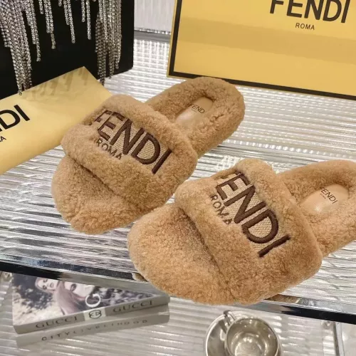Replica Fendi Slippers For Women #1357608 $92.00 USD for Wholesale