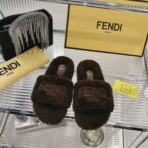 Replica Fendi Slippers For Women #1357609 $92.00 USD for Wholesale