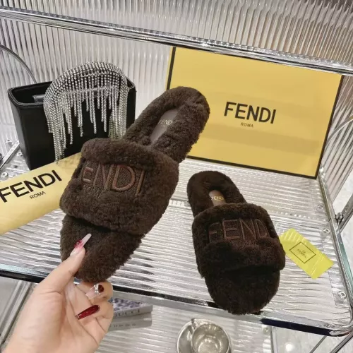 Replica Fendi Slippers For Women #1357609 $92.00 USD for Wholesale