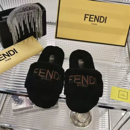 Replica Fendi Slippers For Women #1357610 $92.00 USD for Wholesale