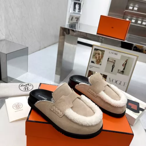 Replica Hermes Slippers For Women #1357614 $92.00 USD for Wholesale