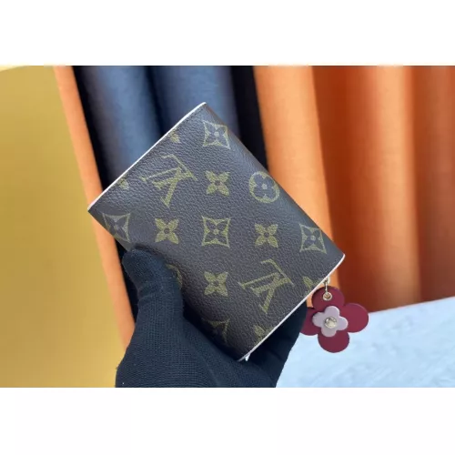 Replica Louis Vuitton LV Wallets In Red For Women #1357622 $40.00 USD for Wholesale
