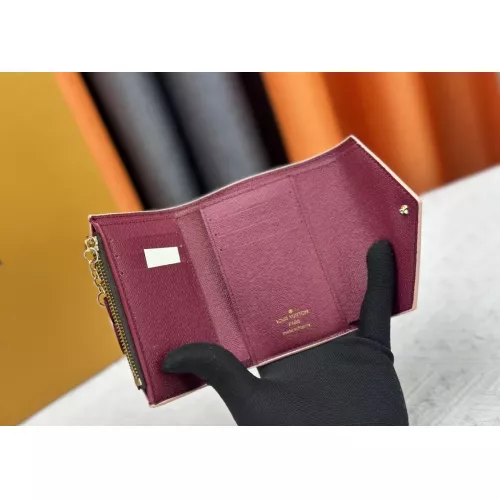 Replica Louis Vuitton LV Wallets In Burgundy For Women #1357623 $40.00 USD for Wholesale