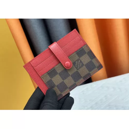 Louis Vuitton LV Card Case In Red For Women #1357630 $38.00 USD, Wholesale Replica Louis Vuitton LV Wallets