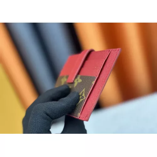 Replica Louis Vuitton LV Card Case In Red For Women #1357631 $38.00 USD for Wholesale
