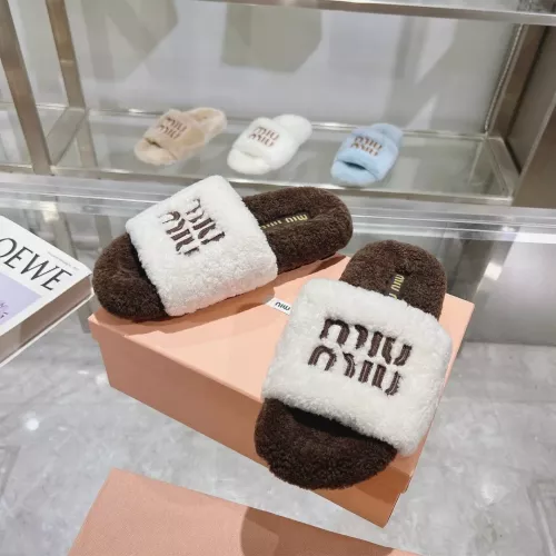 MIU MIU Slippers For Women #1357645 $92.00 USD, Wholesale Replica MIU MIU Slippers