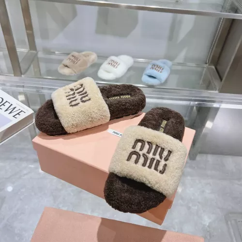 MIU MIU Slippers For Women #1357646 $92.00 USD, Wholesale Replica MIU MIU Slippers