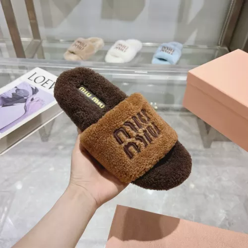 Replica MIU MIU Slippers For Women #1357647 $92.00 USD for Wholesale