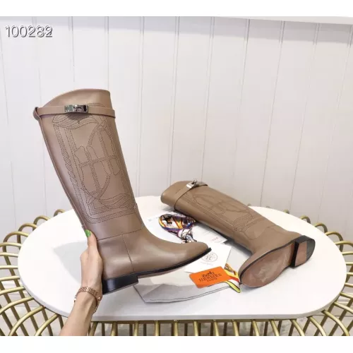 Replica Hermes Boots For Women #1357650 $118.00 USD for Wholesale