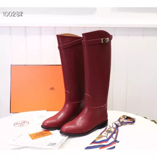 Replica Hermes Boots For Women #1357652 $118.00 USD for Wholesale