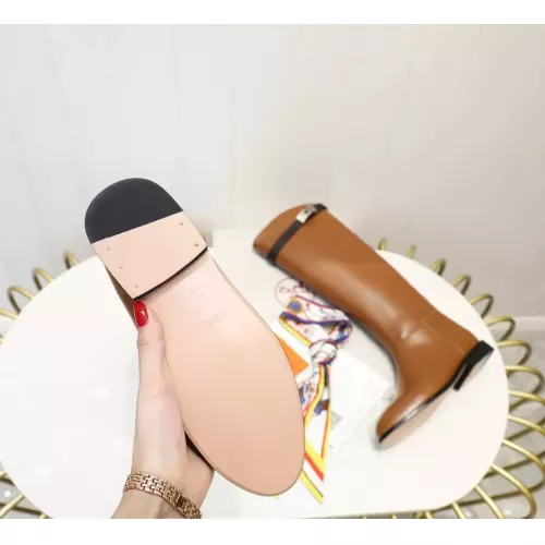 Replica Hermes Boots For Women #1357657 $115.00 USD for Wholesale