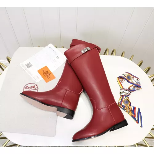Replica Hermes Boots For Women #1357658 $115.00 USD for Wholesale