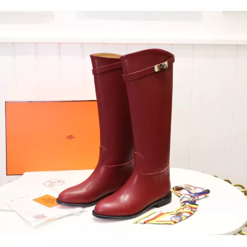 Replica Hermes Boots For Women #1357658 $115.00 USD for Wholesale