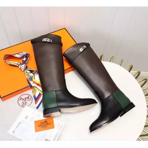 Replica Hermes Boots For Women #1357659 $115.00 USD for Wholesale