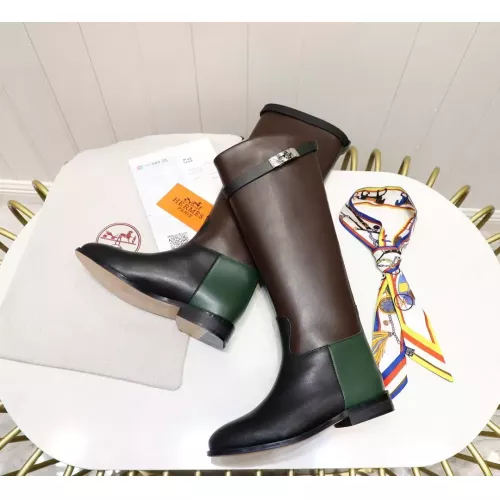 Replica Hermes Boots For Women #1357659 $115.00 USD for Wholesale