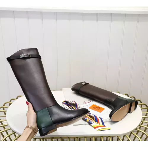 Replica Hermes Boots For Women #1357659 $115.00 USD for Wholesale