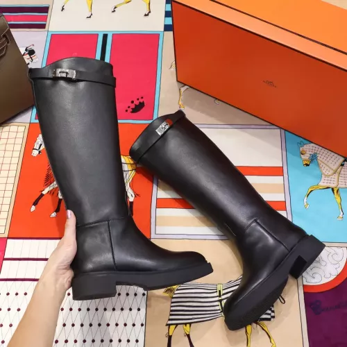 Replica Hermes Boots For Women #1357663 $115.00 USD for Wholesale