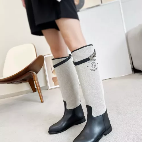 Replica Hermes Boots For Women #1357666 $115.00 USD for Wholesale
