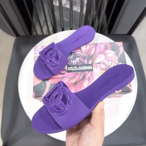 Replica Dolce & Gabbana D&G Slippers For Women #1357688 $52.00 USD for Wholesale