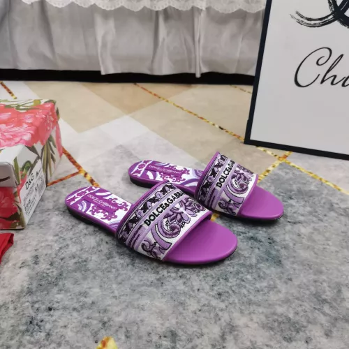 Replica Dolce & Gabbana D&G Slippers For Women #1357725 $115.00 USD for Wholesale