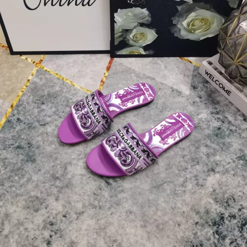 Replica Dolce & Gabbana D&G Slippers For Women #1357725 $115.00 USD for Wholesale