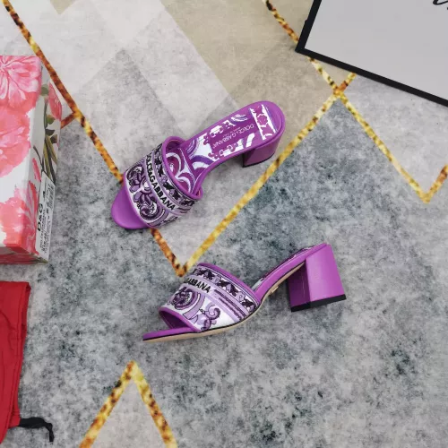 Replica Dolce & Gabbana D&G Slippers For Women #1357726 $125.00 USD for Wholesale