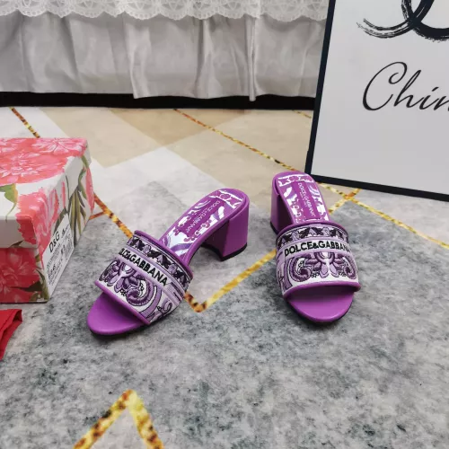 Replica Dolce & Gabbana D&G Slippers For Women #1357726 $125.00 USD for Wholesale