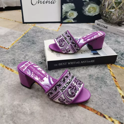 Replica Dolce & Gabbana D&G Slippers For Women #1357726 $125.00 USD for Wholesale