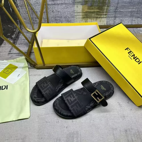 Replica Fendi Slippers For Women #1357890 $82.00 USD for Wholesale