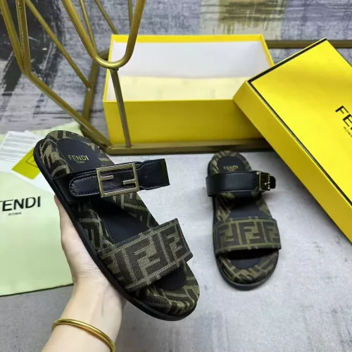 Fendi Slippers For Men #1357891 $82.00 USD, Wholesale Replica Fendi Slippers