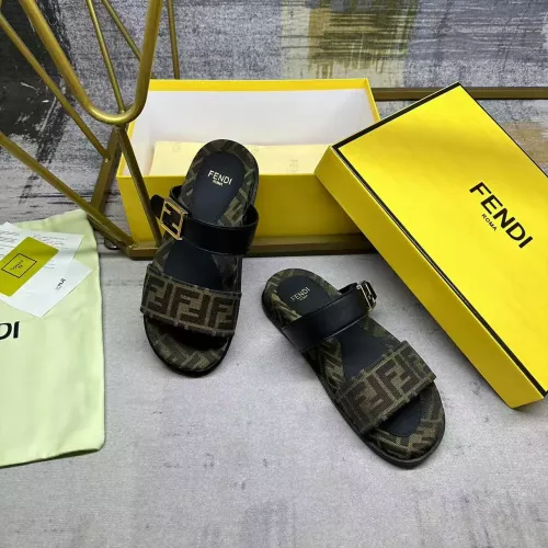 Replica Fendi Slippers For Men #1357891 $82.00 USD for Wholesale