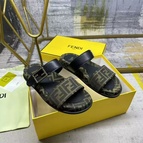 Replica Fendi Slippers For Men #1357891 $82.00 USD for Wholesale