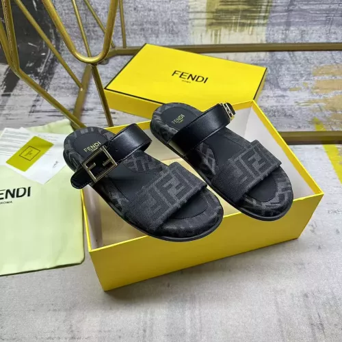 Replica Fendi Slippers For Men #1357892 $82.00 USD for Wholesale