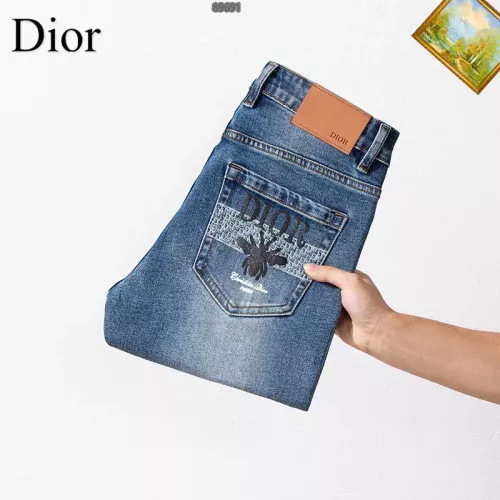 Replica Christian Dior Jeans For Men #1358013 $48.00 USD for Wholesale