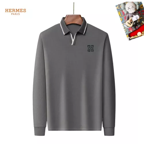 Hermes T-Shirts Long Sleeved For Men #1358065 $40.00 USD, Wholesale Replica Hermes T-Shirts