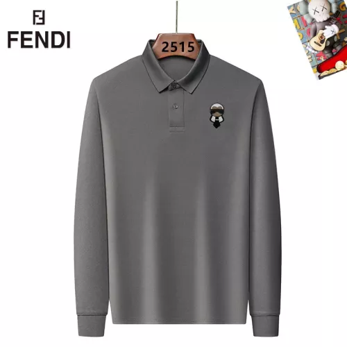 Fendi T-Shirts Long Sleeved For Men #1358145 $40.00 USD, Wholesale Replica Fendi T-Shirts
