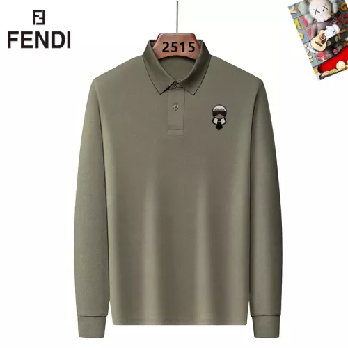 Fendi T-Shirts Long Sleeved For Men #1358146 $40.00 USD, Wholesale Replica Fendi T-Shirts