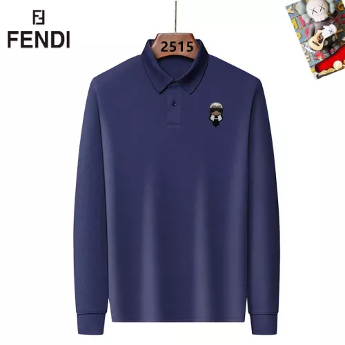 Fendi T-Shirts Long Sleeved For Men #1358149 $40.00 USD, Wholesale Replica Fendi T-Shirts
