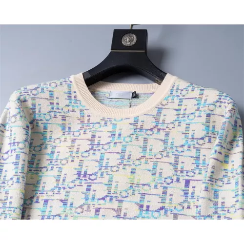 Replica Christian Dior Sweaters Long Sleeved For Men #1358542 $38.00 USD for Wholesale