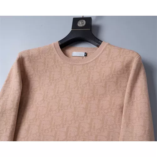 Replica Christian Dior Sweaters Long Sleeved For Men #1358543 $38.00 USD for Wholesale