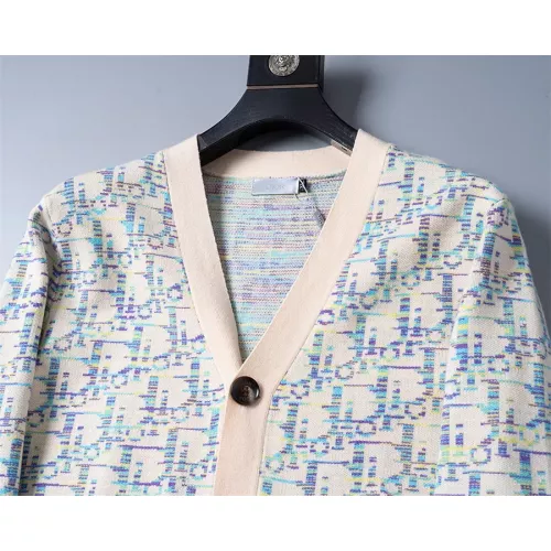 Replica Christian Dior Sweaters Long Sleeved For Men #1358558 $40.00 USD for Wholesale