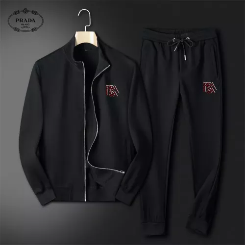 Prada Tracksuits Long Sleeved For Men #1358567 $80.00 USD, Wholesale Replica Prada Tracksuits