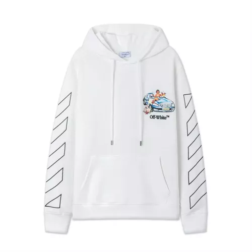 Replica Off-White Hoodies Long Sleeved For Unisex #1358763 $60.00 USD for Wholesale