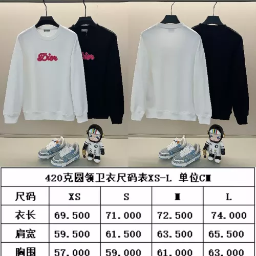 Replica Christian Dior Hoodies Long Sleeved For Unisex #1359078 $48.00 USD for Wholesale
