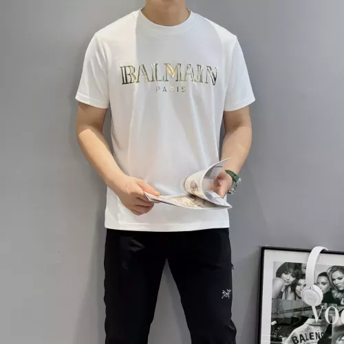 Replica Balmain T-Shirts Short Sleeved For Men #1359297 $76.00 USD for Wholesale