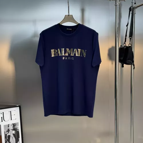 Balmain T-Shirts Short Sleeved For Men #1359298 $76.00 USD, Wholesale Replica Balmain T-Shirts