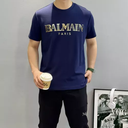 Replica Balmain T-Shirts Short Sleeved For Men #1359298 $76.00 USD for Wholesale