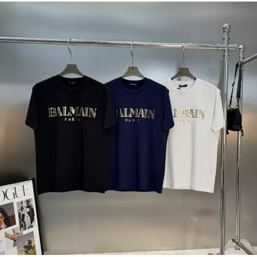 Replica Balmain T-Shirts Short Sleeved For Men #1359299 $76.00 USD for Wholesale