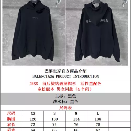 Replica Balenciaga Hoodies Long Sleeved For Unisex #1359353 $82.00 USD for Wholesale