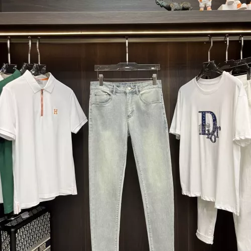 Replica Moncler Jeans For Men #1359414 $88.00 USD for Wholesale